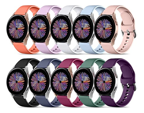 Paquete De 10 Correas Compatibles Con Samsung Active 2 Watch