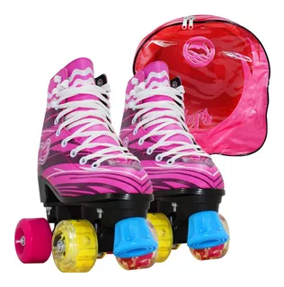 Patines 4 Ruedas Con Luces ! Tipo Soy Luna Talles 26 Al 39