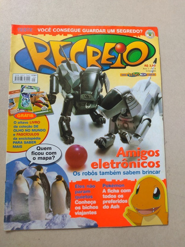 Revista Recreio 9 Pokémon Pinguim Cachorros Robôs 5305  