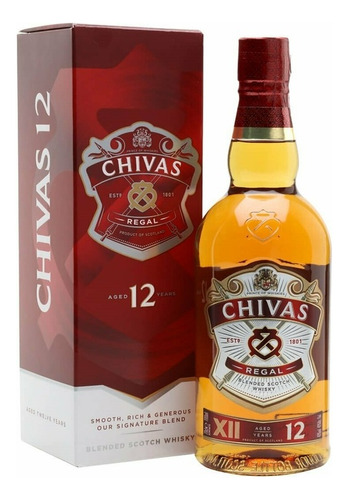 Chivas Regal 12 Años 750ml Garantizado 29.99$