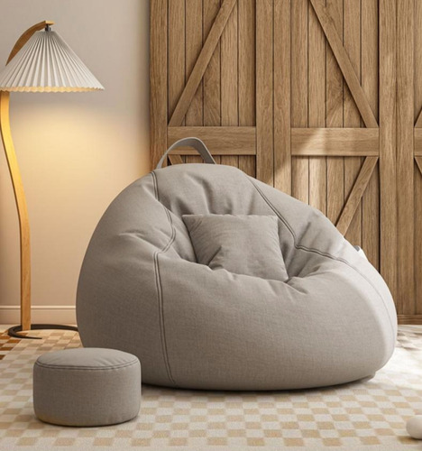 Mini Sofa De Bolsa Puff Xl Para Dormitorio Living 110x130 Cm