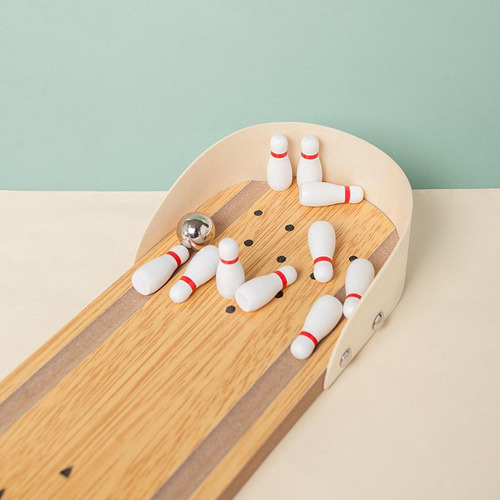 Juego De Bolos De Mesa, Juguetes De Bolos De Escritorio Para