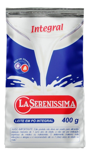 Leite Em Pó Integral La Serenissima 400g - Promoção