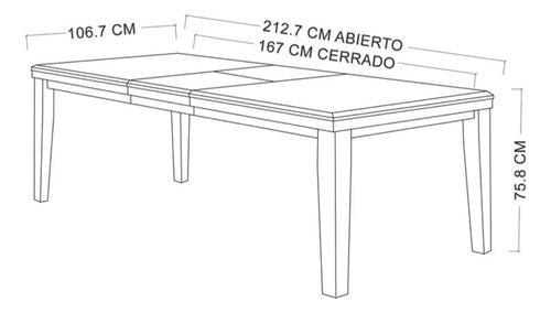 Mesa De Comedor Extensible , New Fraser,cafe,attimo (Usado)