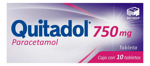 Quitadol Tabletas 750 Mg, 10 Tabletas