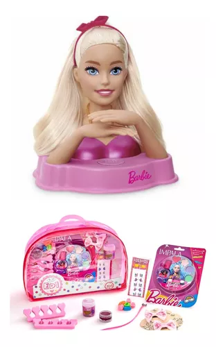 Boneca Barbie Busto Pentear Maquiar Maquiagem Mattel