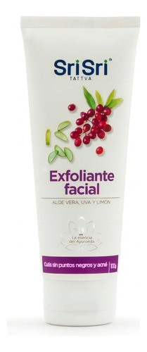 Sri Sri Exfoliante Facial Aloe Vera Uva Y Limon X 100 Grs