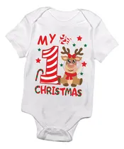 Comprar Pañalero Bebé Navideño Ropa Bebé Navidad Primera Navidad M7