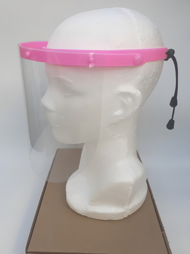 10 Caretas Protectora Medica Facial Con 5 Facias Cada 1 Color Rosa