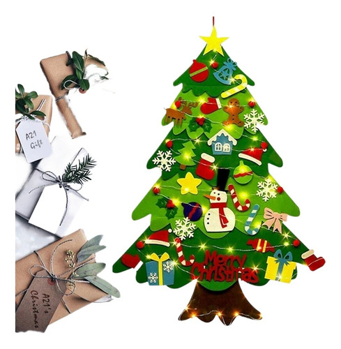 A Adornos Navideños De Fieltro For Árbol De Navidad