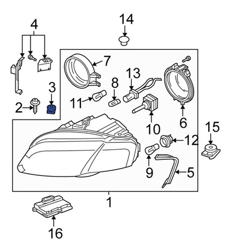 Imagen 6 de 10 de Tuerca Velocidad Faro Original Audi A4 Rs4 Seat Exeo