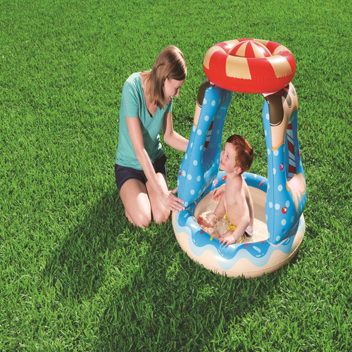 Piscina Inflable Con Techo Para Bebés 91x91x89cm Bestway