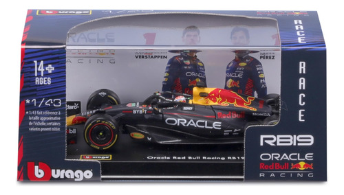 Auto A Escala 143 Red Bull Racing Rb19 Con Conductor Verstap