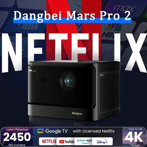 Dangbei DBOX02 (Mars pro2) 4K Projetor Laser Com Netflix