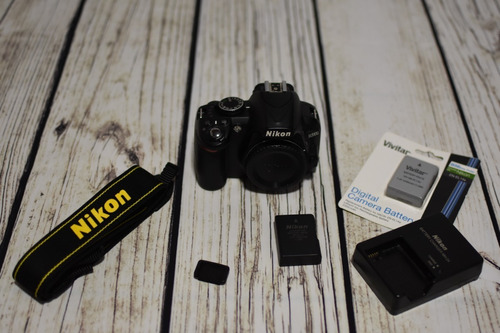  Nikon D3100 Dslr Color  Negro