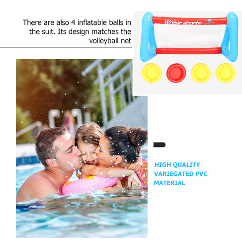1 Juego De Redes Inflables De Voleibol Para Piscina, Para Co