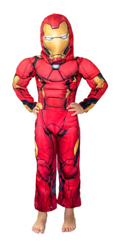 Disfraz Ironman Con Musculo Original Marvel New Toy's