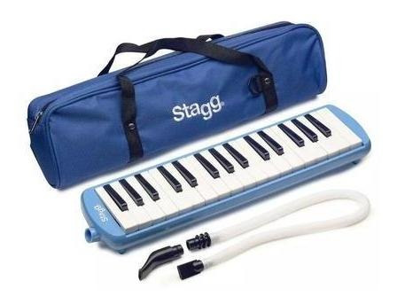 Melodica Stagg 32 Teclas Pro - Funda - Correa -  Azul