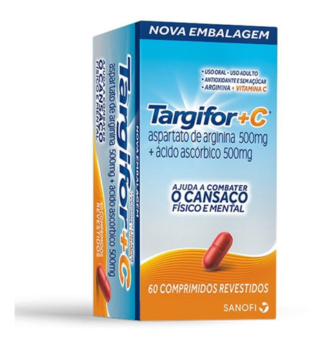 Targifor C 500 60 Comprimidos - Arginina + Vitamina C 
