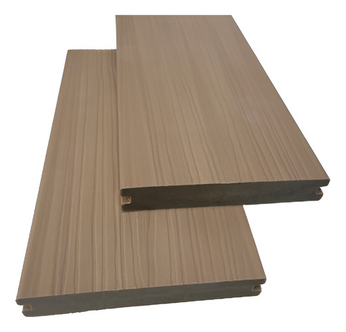 Deck Simil Madera Wpc Sólido Exterior X Tira 2.2m Colores