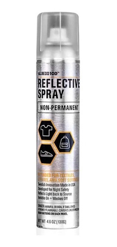 Spray Refletivo Não Permanente Albedo P/ Esportes Noturnos 