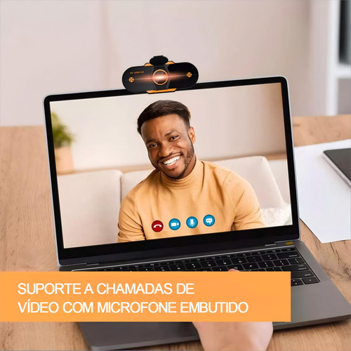 Webcam Full HD 1080p com Microfone Embutido - Widescreen USB, Ideal para Videoconferências e Chamadas Online | webcam 1080p | webcam 120 graus | kit videoconferencia | web cam