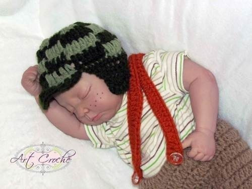 Imagem 5 de 6 de Conjunto Newborn Chaves - Fantasia Chapeu Acessorio