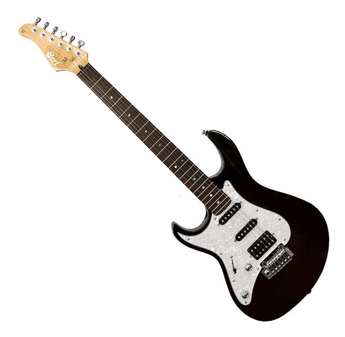 Guitarra Eléctrica Zurda Cort G250 Lh Strato Black - Plus