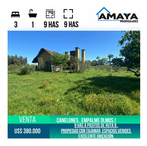 Venta De 9 Hectáreas En Empalme Olmos.!