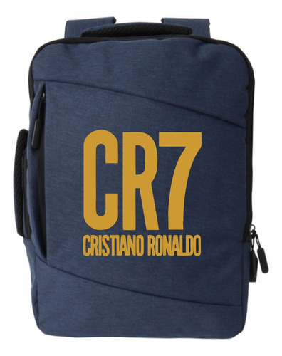 Morral Espalda Cr7 Cristiano Ronaldo Maleta Portafolio Azul 