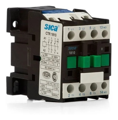 Contactor 18 Amper 1 Contacto Normalmente Abierto 220v