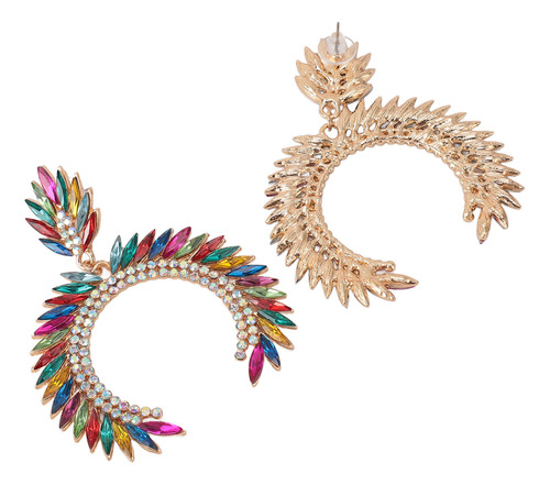 Pendientes Colgantes En Forma De Lágrima Con Flor De Marques