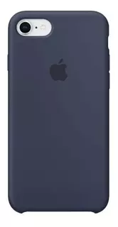 Funda Silicona Silicone Case P/iPhone 7/8 Azul Marino