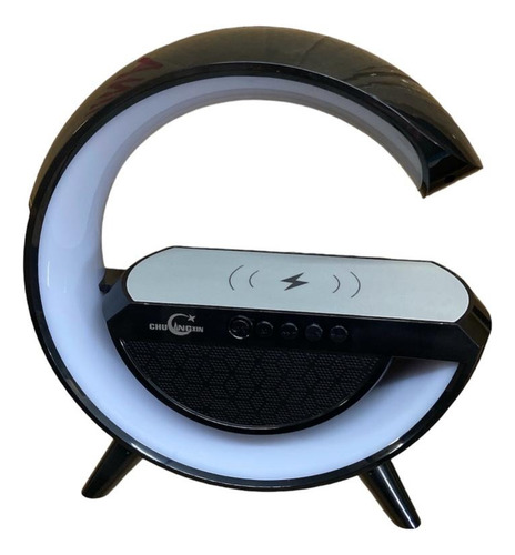 G Speaker Smart Station Luminária Caixa De Som Cor Preto 127/220v