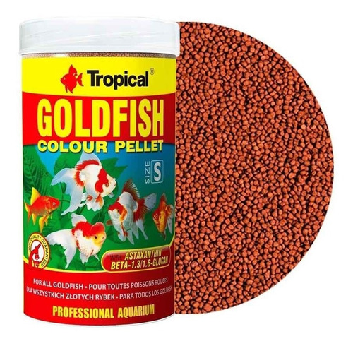 Alimento A Granel Tropical Goldfish Colour Pellet 90g 