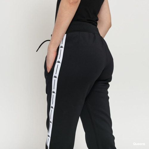 Pantalon Kappa Authentic Jpn Bavey Negro Para Mujer