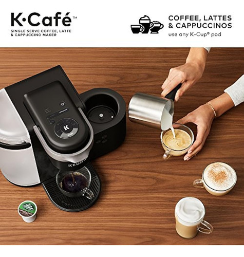 Keurig K-cafe Cafetera K-cup De Un Solo Servicio, Máquina De