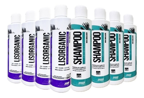 Imagem 2 de 9 de 4 Kits Progressiva Semi Definitiva Lisorganic 6x 300ml