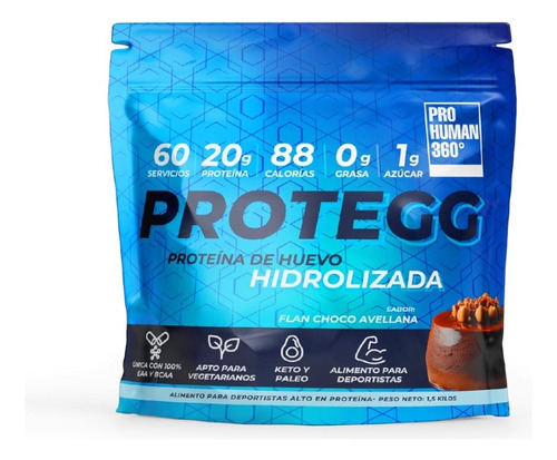 Proteina Hidrolizada De Huevo 60sv Flan Choco Avell- Protegg