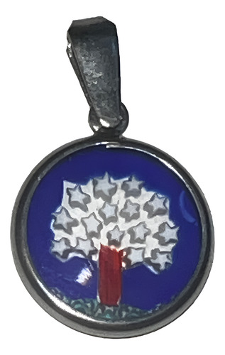 Dije Cristal De Murano De Plata 925 Italiano Plateado (Usado)