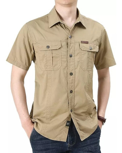 Camisa Táctica De Pesca De Montañismo Casual For Hombre