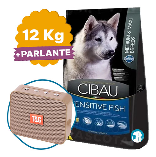 Alimento Cibau Sensitive Fish Perro Adulto 12 Kg + Regalo