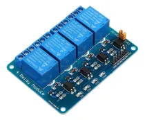 Comprar Modulo Rele 4 Canales Optoacoplado- Arduino- Raspberry Pi