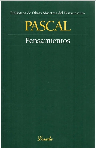 Pensamientos Sobre La Religión Y Sobre Otros Asuntos - Pasca