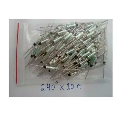 Imagem 4 de 5 de Fusível Térmico 240º 10a 250v P/ Eletrodomésticos - 2 Peças