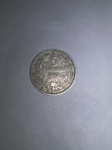 Una Moneda De 5 Centavos De 1936 Chilena