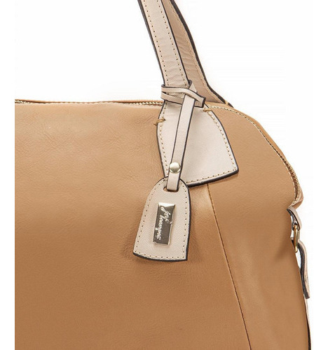 Bolso Sofi de piel color caramelo para mujer