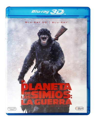 El Planeta De Los Simios La Guerra War Blu-ray 3d + Blu-ray