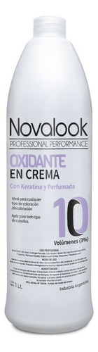  Oxidante En Crema Novalook Con Keratina 10 Volumenes 1 Litro Tono Sin tono