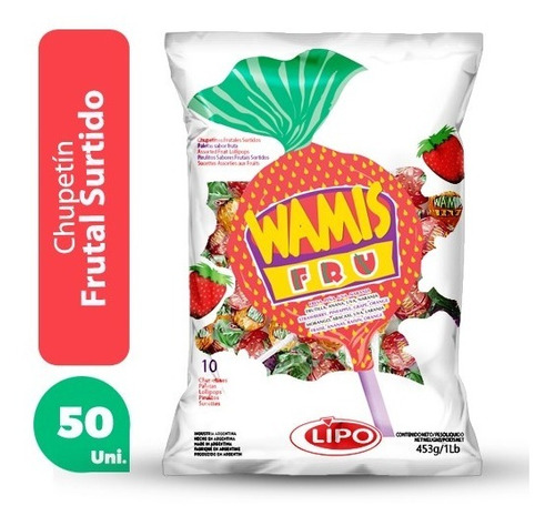 Chupetin Wamis Fruta X 50 Unidades * Golosinas Del Sur*